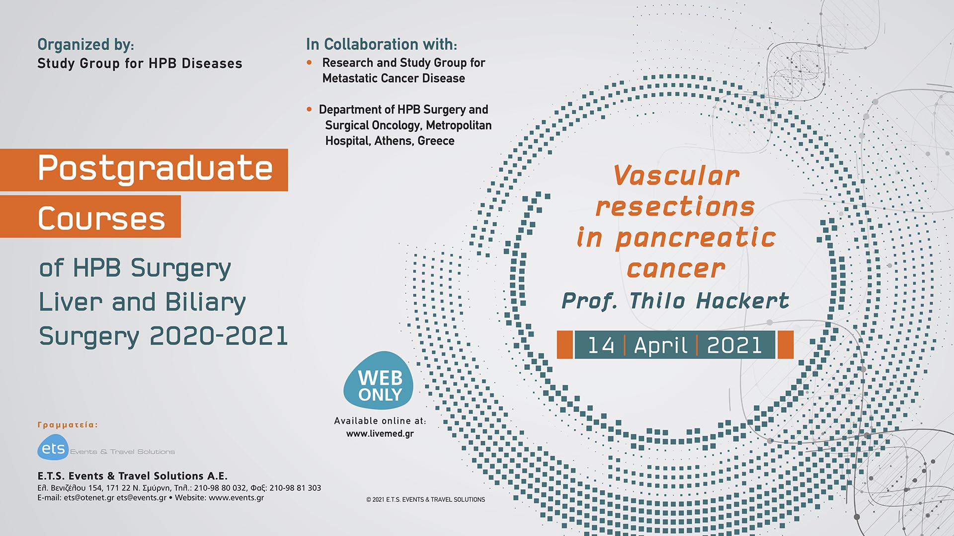 Postgraduate Courses of HPB Surgery Liver and Biliary Surgery 2020-2021 - Vascular resections in pancreatic cancer