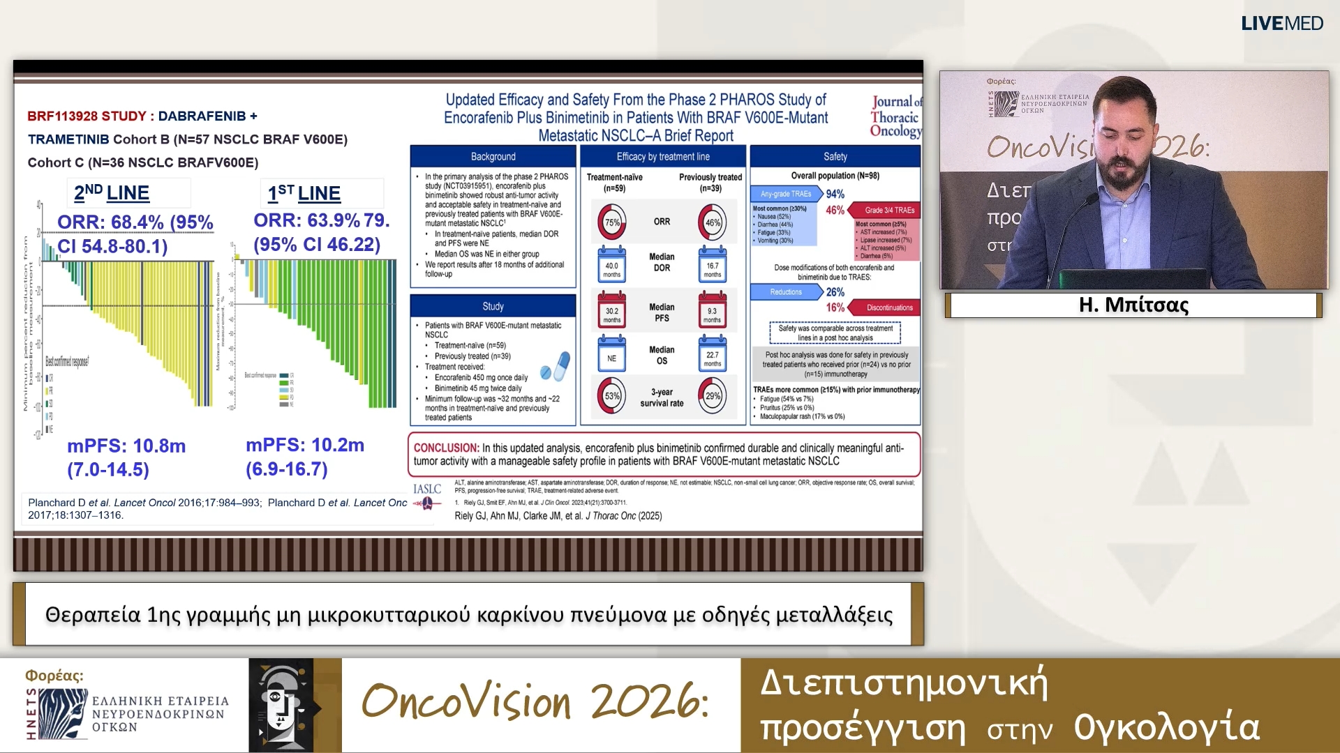 25 Η. Μπίτσας - Θεραπεία 1ης γραμμής μη μικροκυτταρικού καρκίνου πνεύμονα με οδηγές μεταλλάξεις