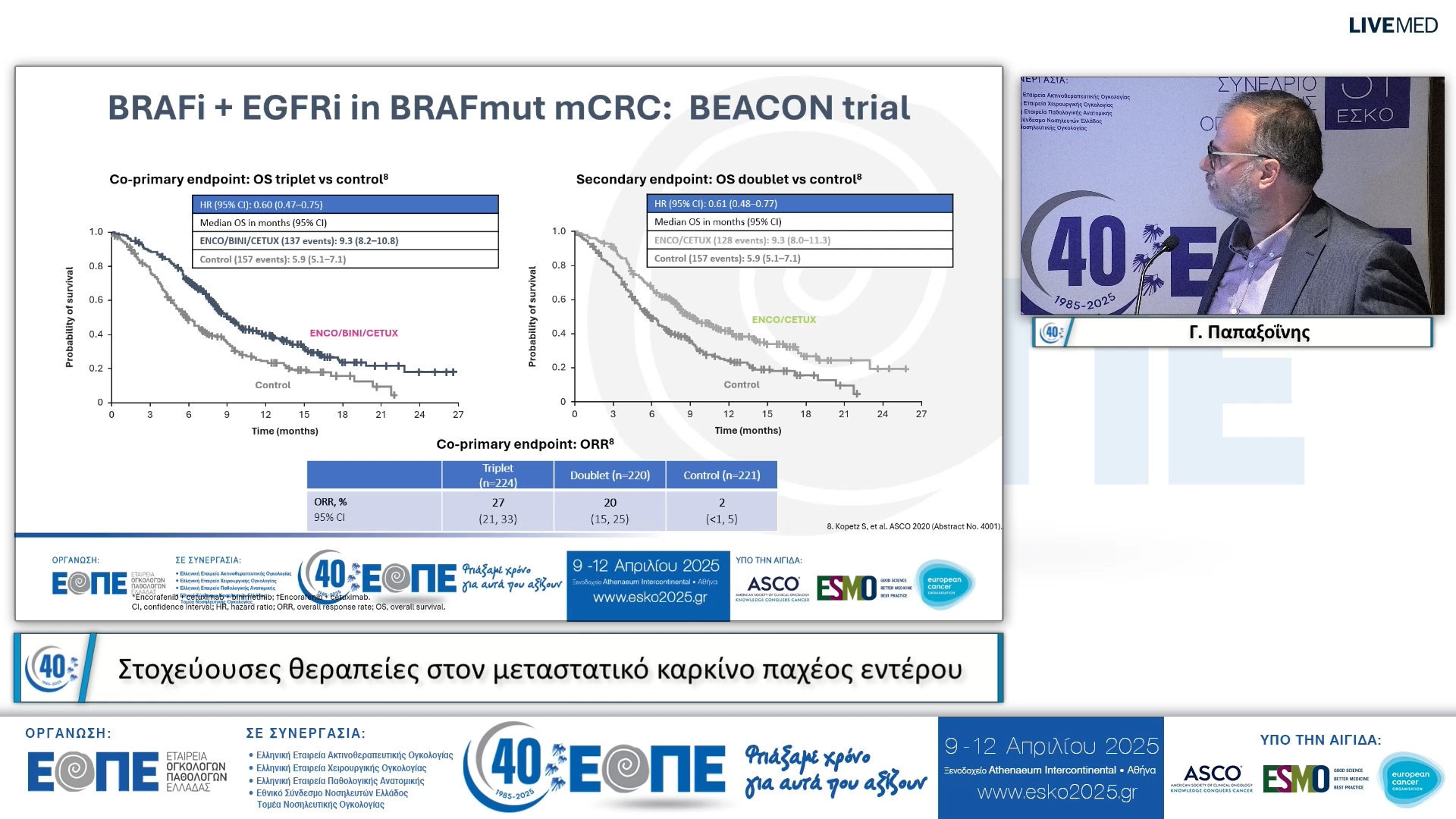 049  Γ. Παπαξοΐνης - Στοχεύουσες θεραπείες στον μεταστατικό καρκίνο παχέος εντέρου.