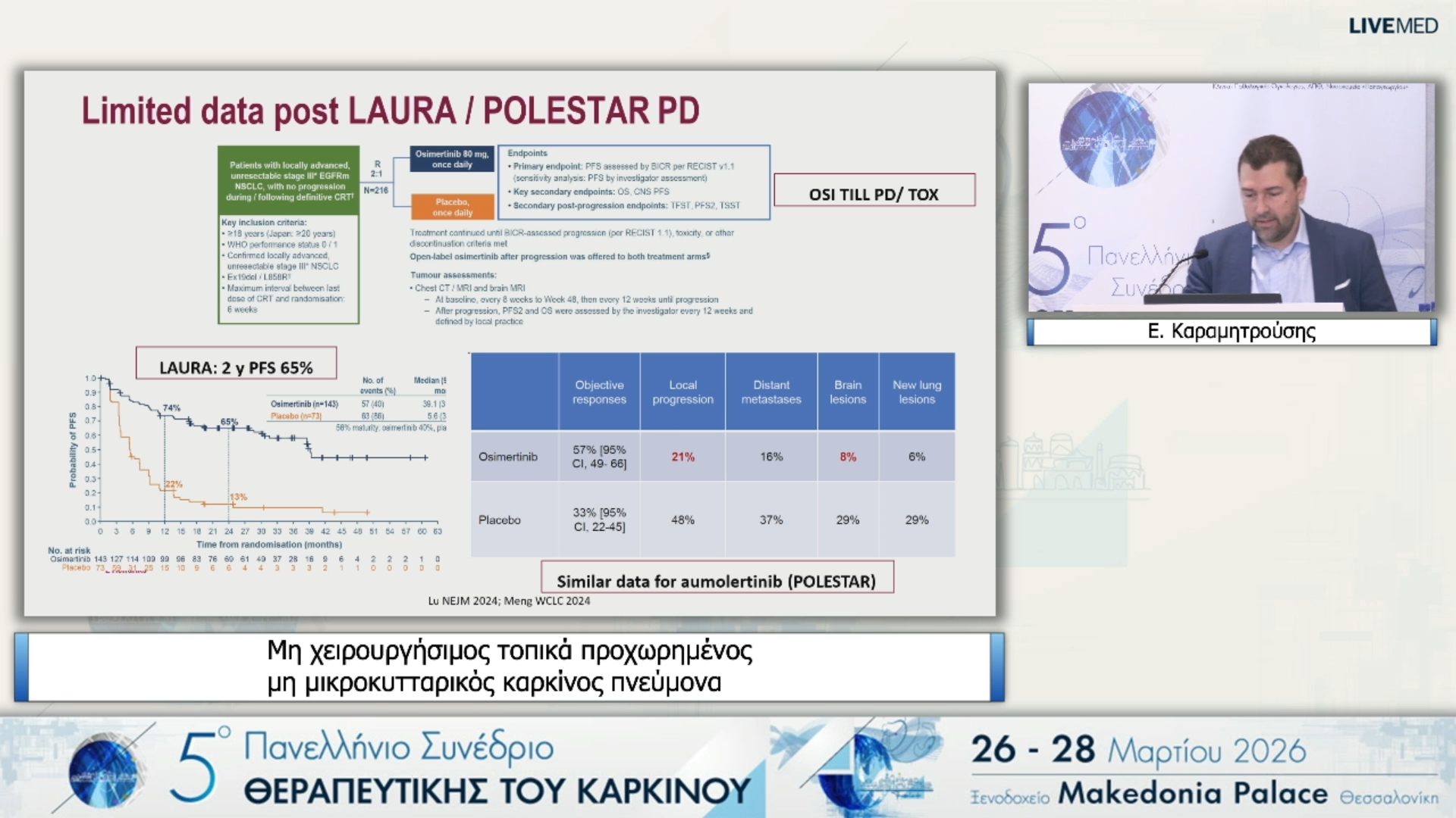 44 Ε. Καραμητρούσης - Μη χειρουργήσιμος τοπικά προχωρημένος μη μικροκυτταρικός καρκίνος πνεύμονα
