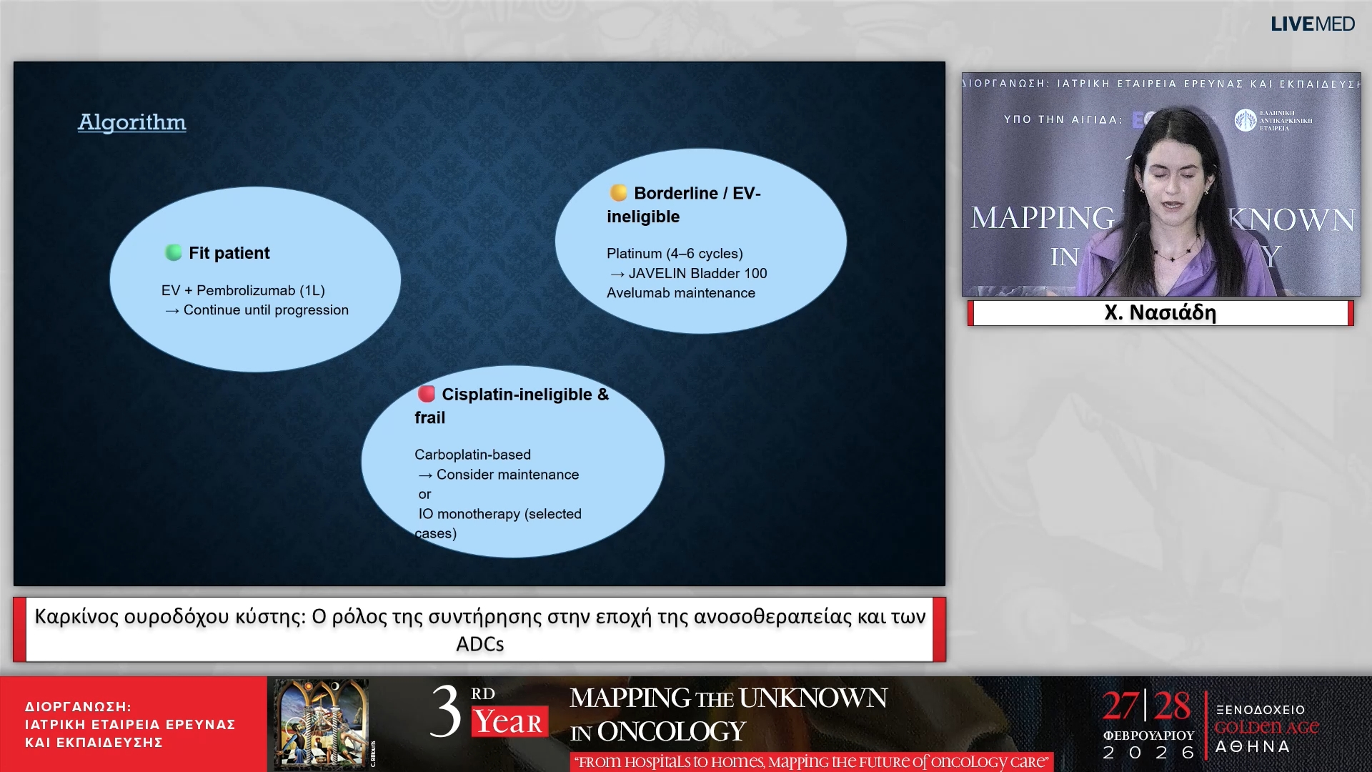 33 Χ. Νασιάδη - Καρκίνος ουροδόχου κύστης: Ο ρόλος της συντήρησης στην εποχή της ανοσοθεραπείας και των ADCs