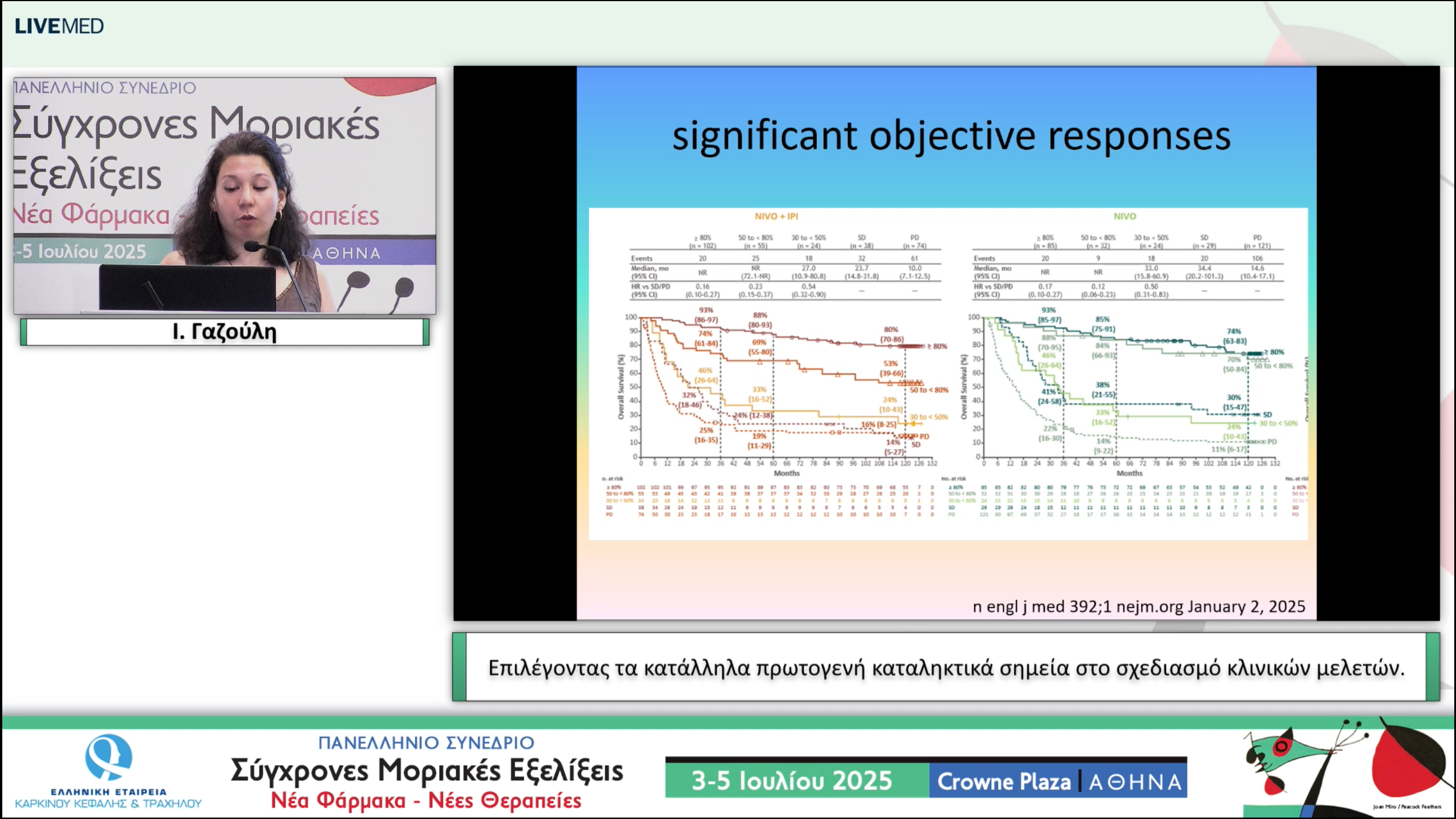 57  Ι. Γαζούλη - Επιλέγοντας τα κατάλληλα πρωτογενή καταληκτικά σημεία στο σχεδιασμό κλινικών μελετών
