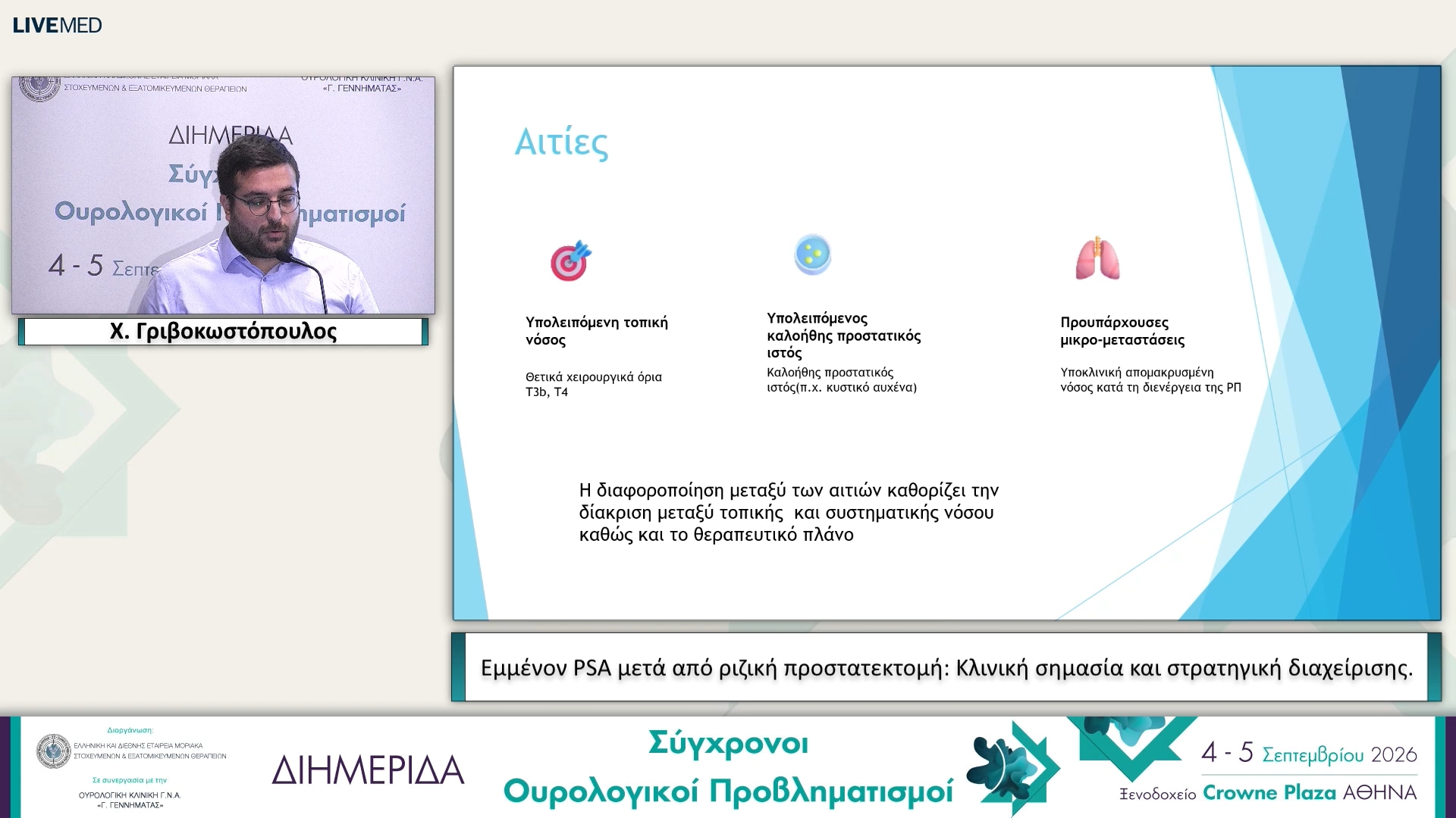 30 Χ. Γριβοκωστόπουλος - Εμμένον PSA μετά από ριζική προστατεκτομή: Κλινική σημασία και στρατηγική διαχείρισης.