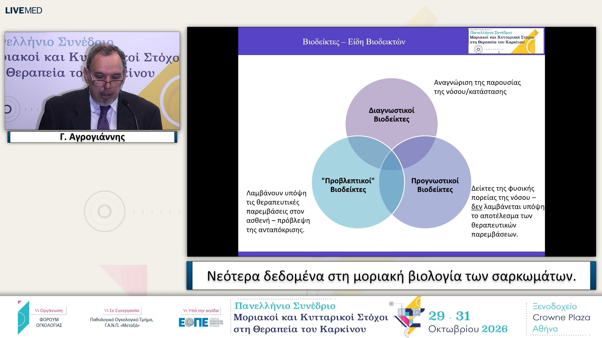 03 Γ. Αγρογιάννης - Νεότερα δεδομένα στη μοριακή βιολογία των σαρκωμάτων.