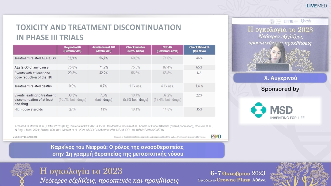 09  Χ. Αυγερινού - Καρκίνος του Νεφρού: Ο ρόλος της ανοσοθεραπείας στην 1η γραμμή θεραπείας της μεταστατικής νόσου