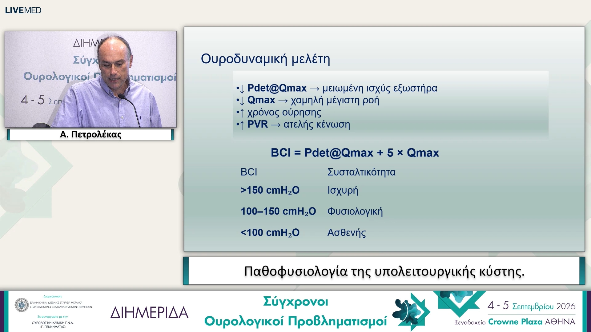 08 Α. Πετρολέκας - Παθοφυσιολογία της υπολειτουργικής κύστης. 
