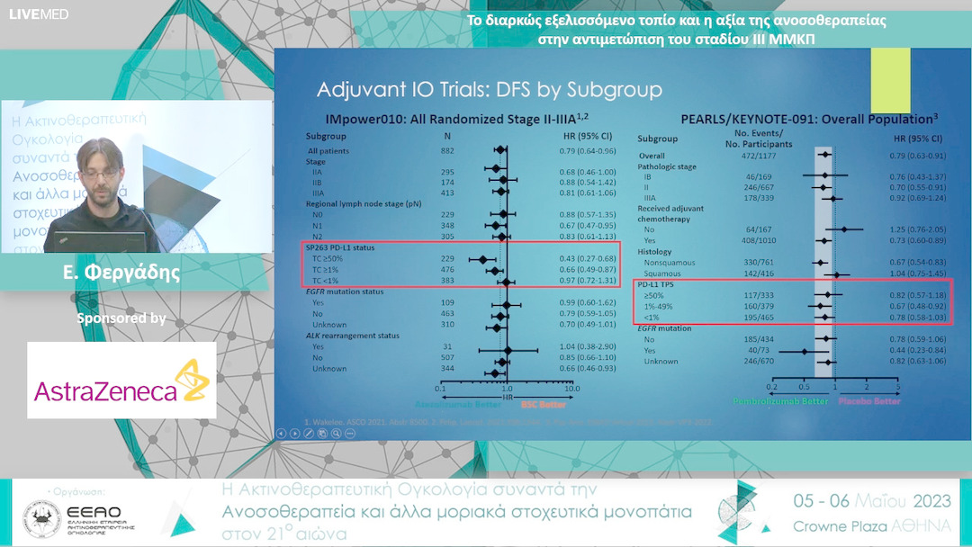 34 Ε. Φεργάδης - Το διαρκώς εξελισσόμενο τοπίο και η αξία της ανοσοθεραπείας στην αντιμετώπιση του σταδίου ΙΙΙ ΜΜΚΠ 