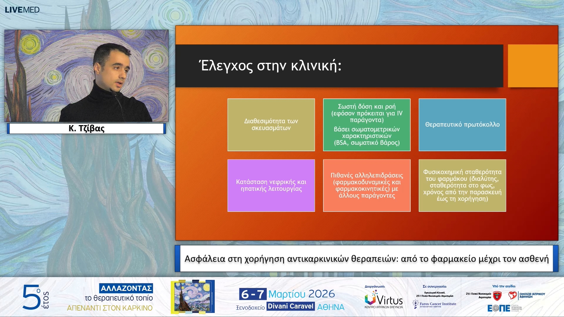 28 Κ. Τζίβας - Ασφάλεια στη χορήγηση αντικαρκινικών θεραπειών: από το φαρμακείο μέχρι τον ασθενή.