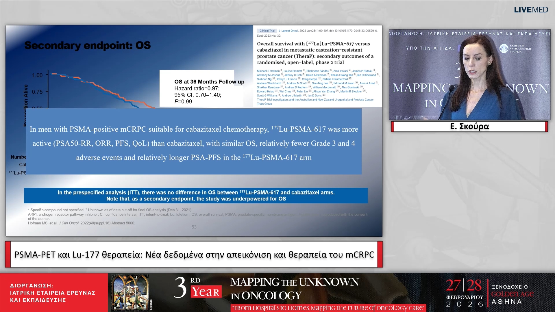 34 Ε. Σκούρα - PSMA-PET και Lu-177 θεραπεία: Νέα δεδομένα στην απεικόνιση και θεραπεία του mCRPC