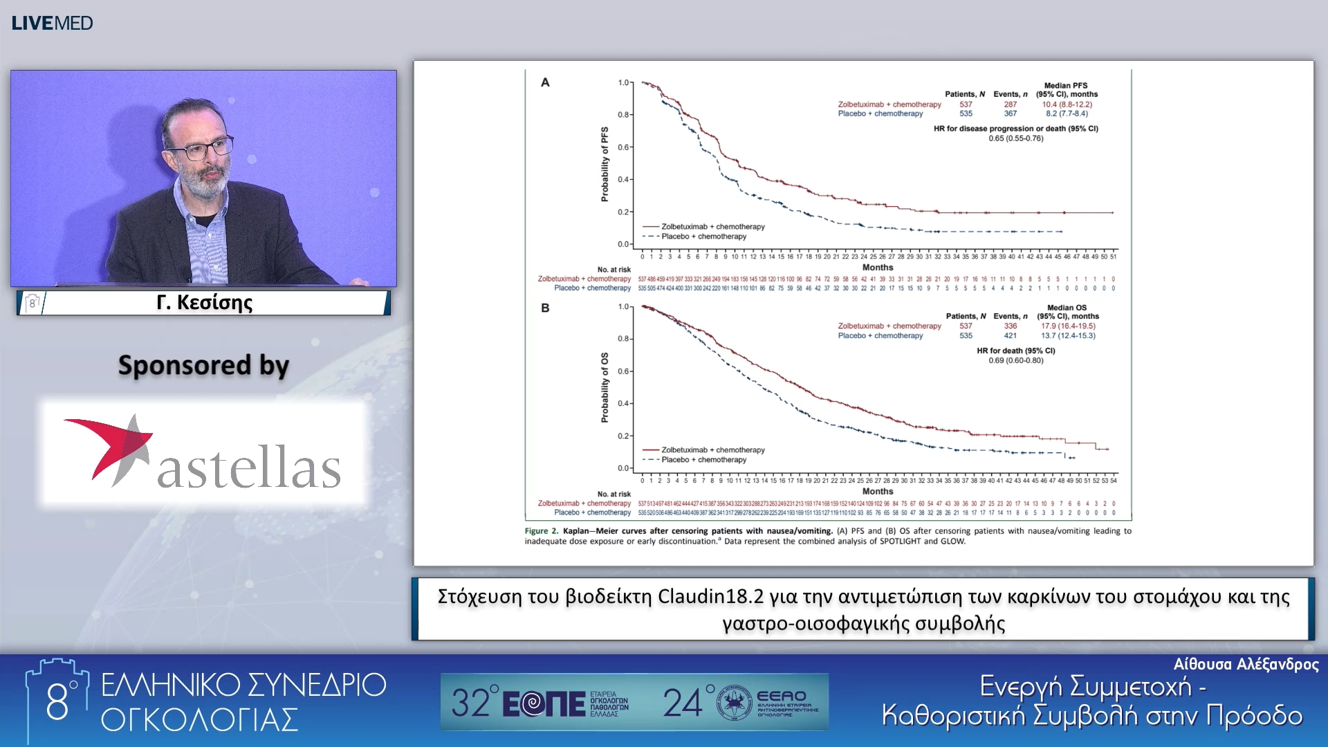 090 Γ. Κεσίσης - Στόχευση του βιοδείκτη Claudin18.2 για την αντιμετώπιση των καρκίνων του στομάχου και της γαστρο-οισοφαγικής συμβολής.