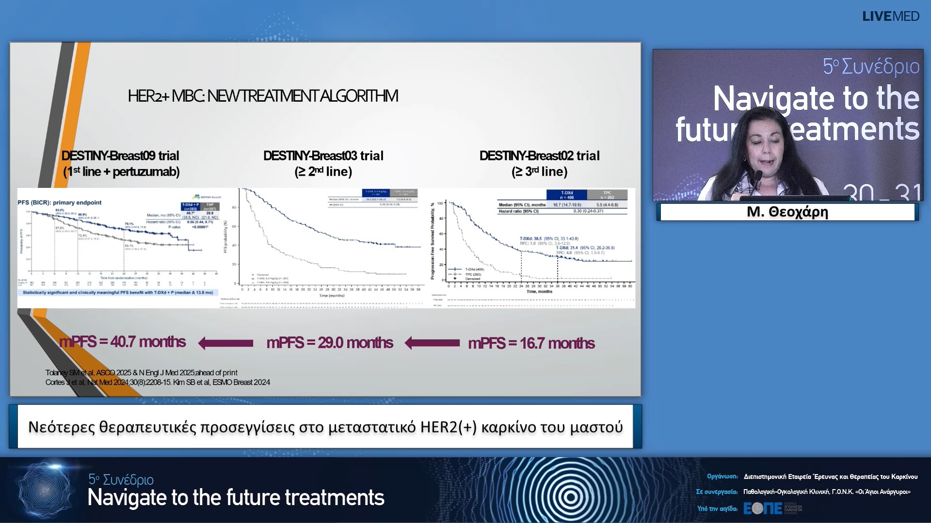 30 Μ. Θεοχάρη - Νεότερες θεραπευτικές προσεγγίσεις στο μεταστατικό HER2(+) καρκίνο του μαστού