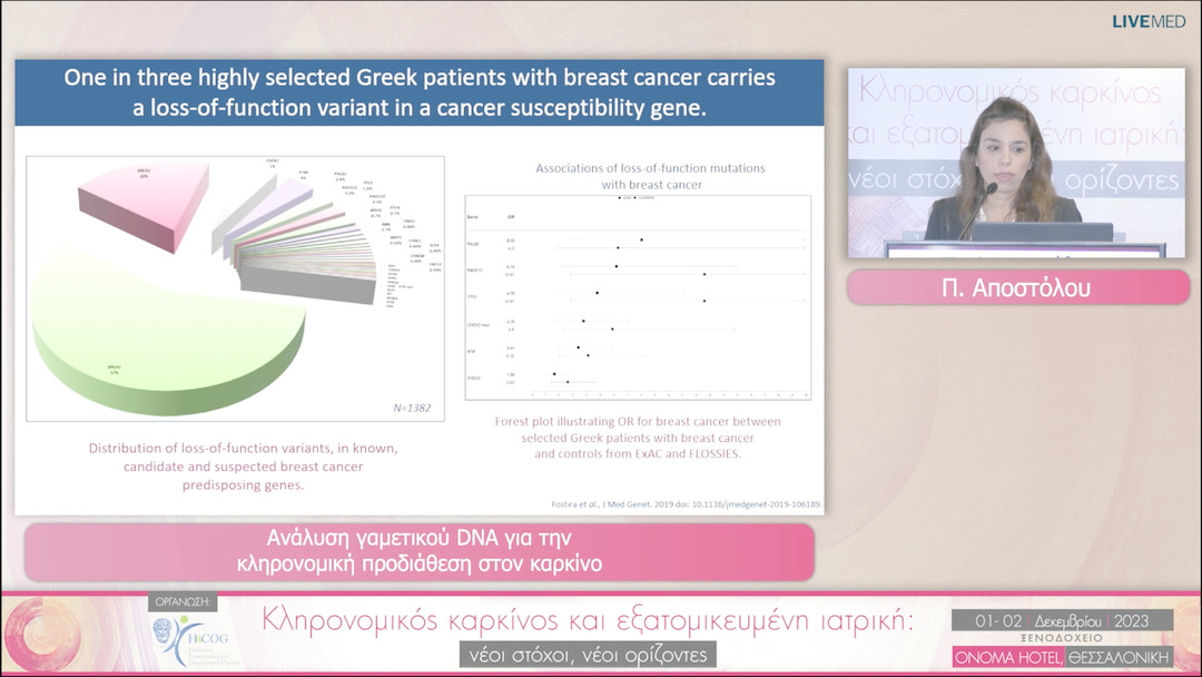 32 Π. Αποστόλου - Ανάλυση γαμετικού DNA για την κληρονομική προδιάθεση στον καρκίνο 