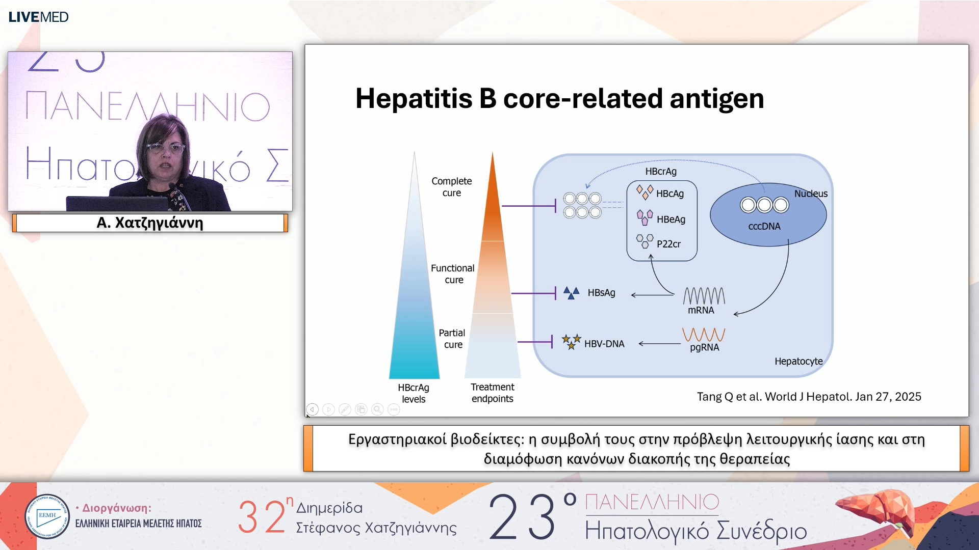 015 Α. Χατζηγιάννη - Εργαστηριακοί βιοδείκτες: η συμβολή τους στην πρόβλεψη λειτουργικής ίασης και στη διαμόφωση κανόνων διακοπής της θεραπείας