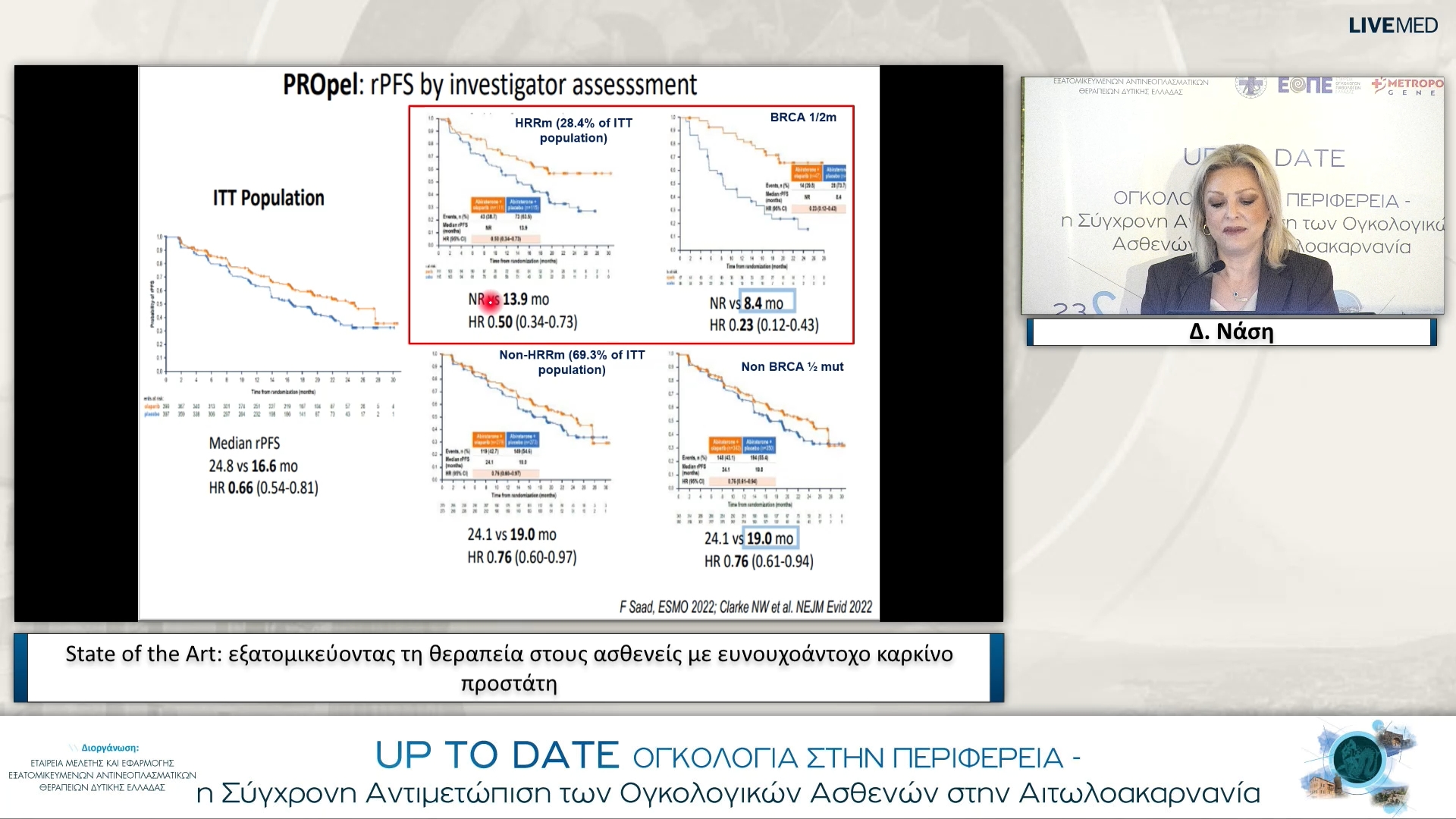 24 Δ. Νάση - State of the Art: εξατομικεύοντας τη θεραπεία στους ασθενείς με ευνουχοάντοχο καρκίνο προστάτη
