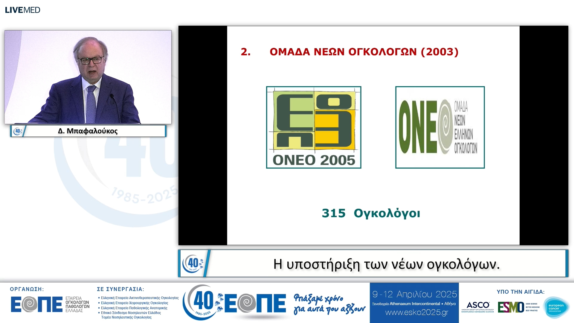 094  Δ. Μπαφαλούκος - Η υποστήριξη των νέων ογκολόγων.