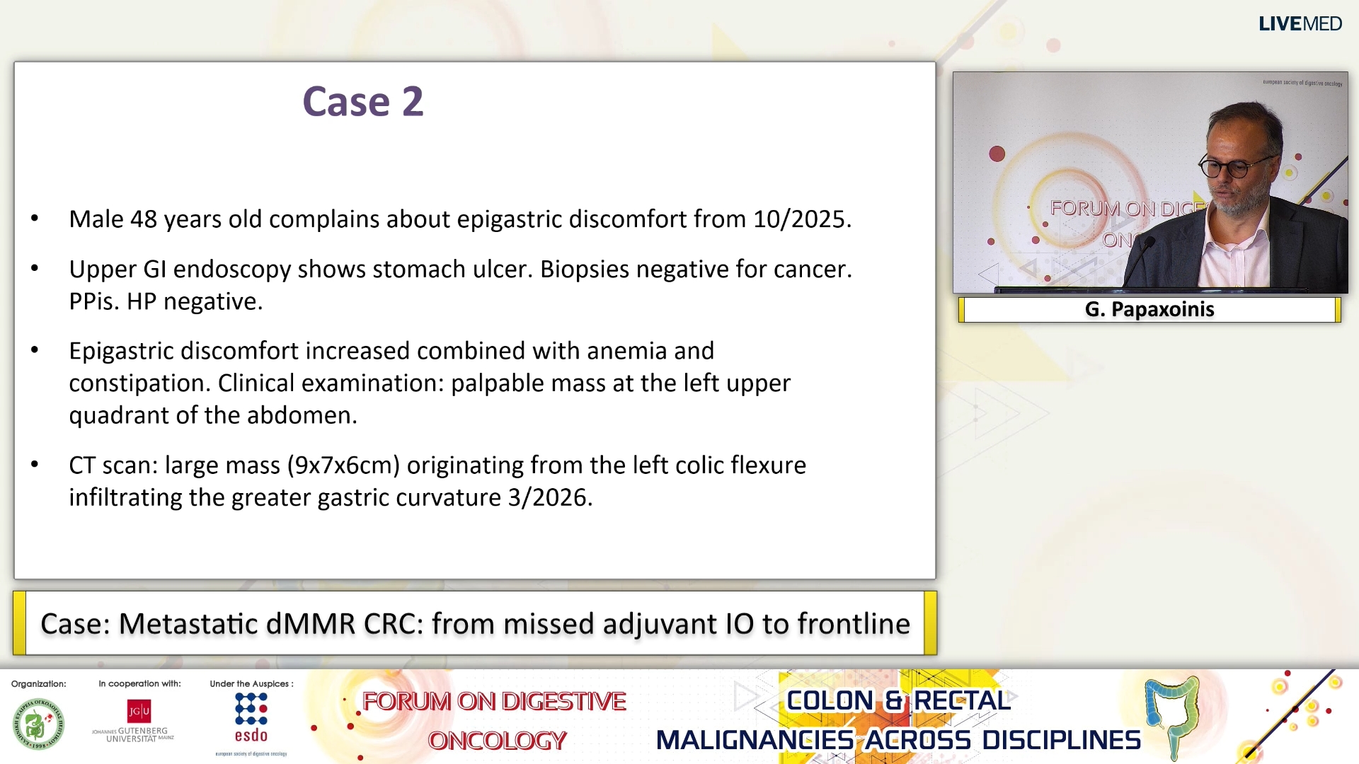 17 G. Papaxoinis - Case: Metastatic dMMR CRC: from missed adjuvant IO to frontline