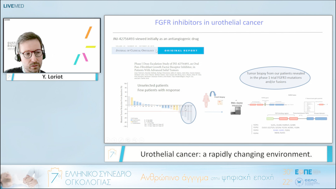 030 Y. Loriot - Urothelial cancer: a rapidly changing environment. 