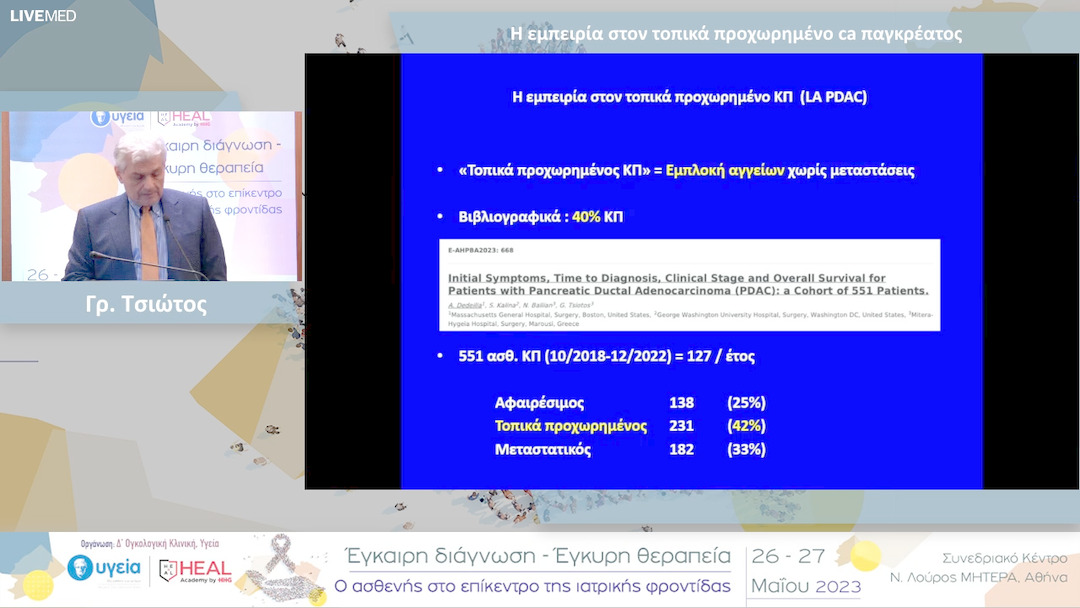 38  Γρ. Τσιώτος - Η εμπειρία στον τοπικά προχωρημένο ca παγκρέατος 
