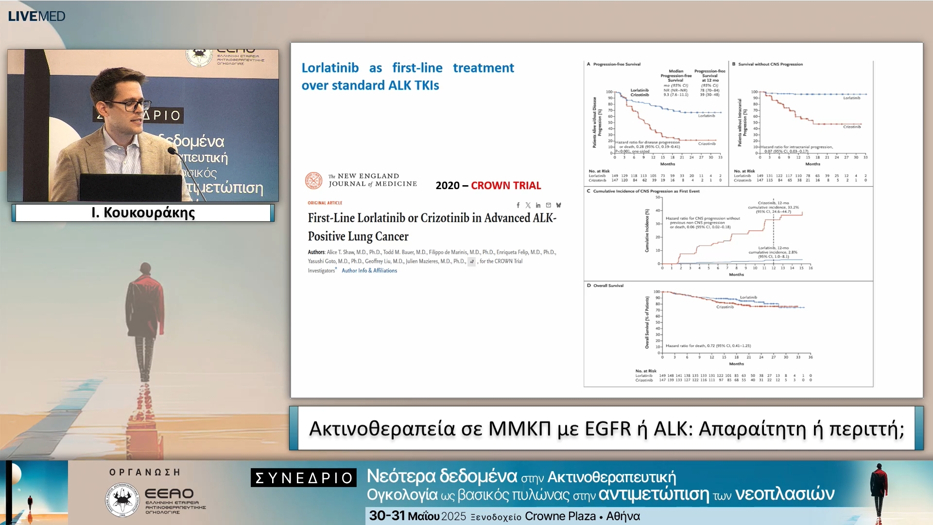 06  Ι. Κουκουράκης - Ακτινοθεραπεία σε ΜΜΚΠ με EGFR ή ALK: Απαραίτητη ή περιττή;